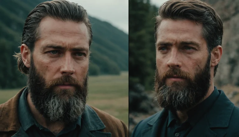teinture barbe avant apres