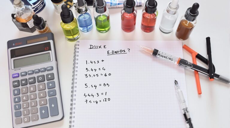 calculateur diy e-liquide