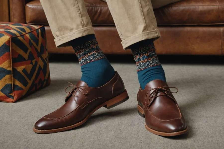 chaussette avec mocassin