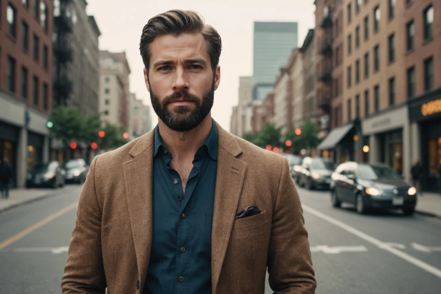 homme barbe mode